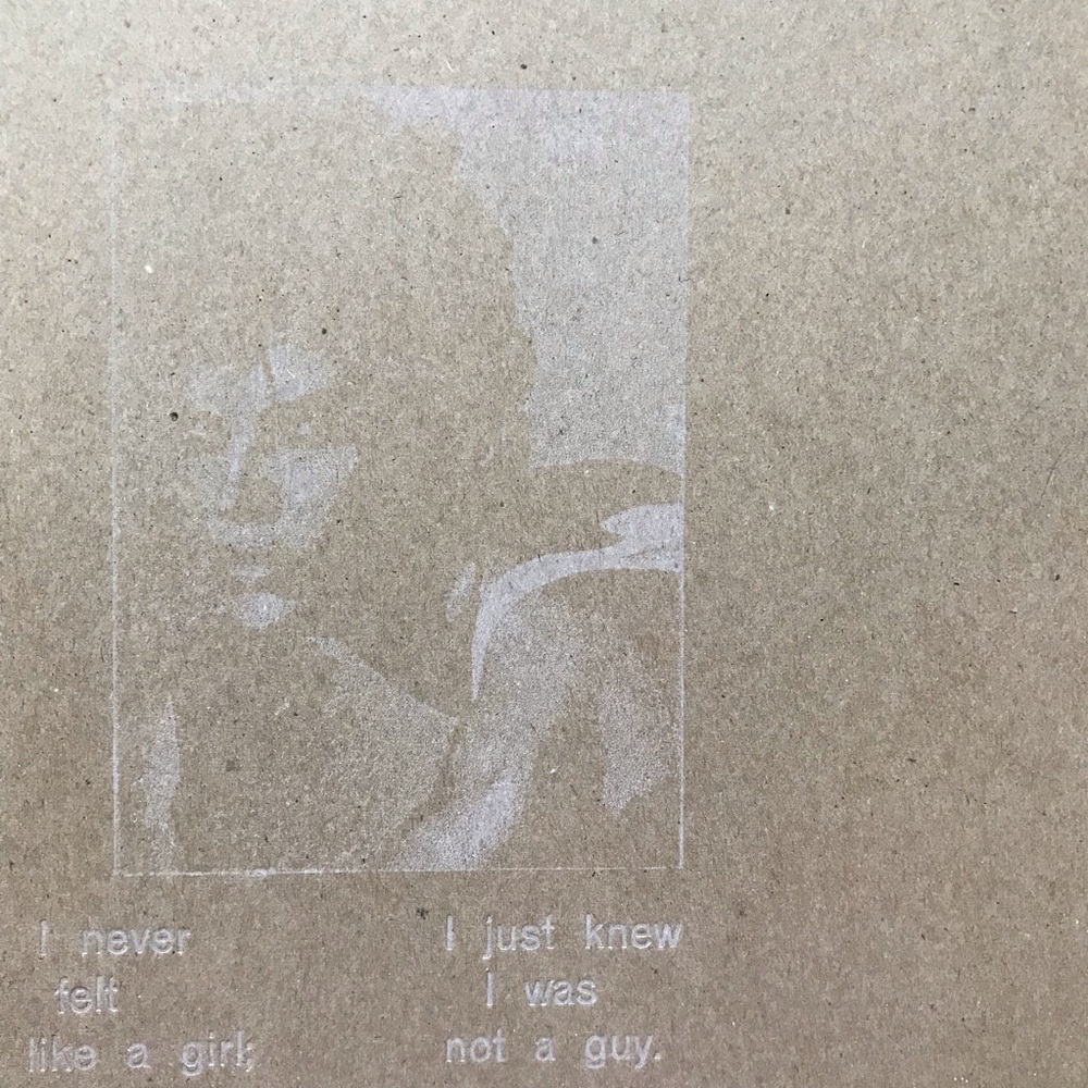 Letterpress and screenprint gender fluidity